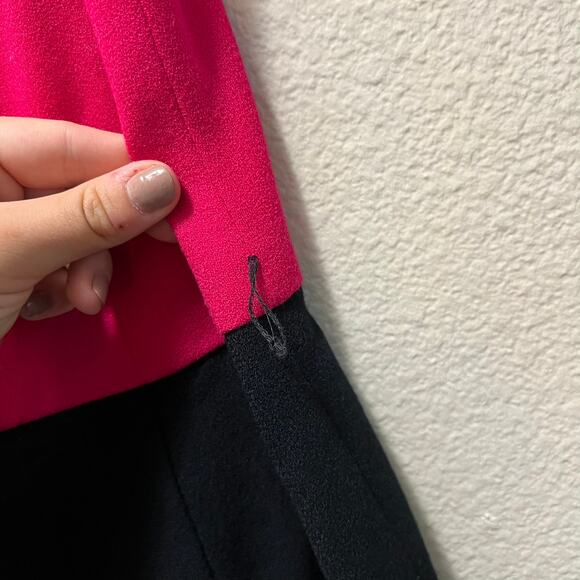 Rickie Freeman For Terijon Saks Fifth Avenue Wool Bodycon Dress Pink Sz 4 - Picture 5 of 8